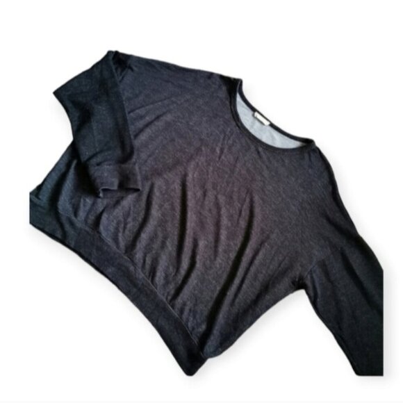 Cozy Charcoal Knit Loungewear Set | Slouchy Pullover & Joggers | Medium - Picture 2 of 12